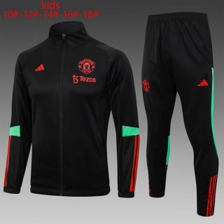 Bambino Giacca Manchester United 2024 Nero 2 Bambino Giacca Manchester United 2024 Nero 2