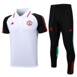 Polo Manchester United Set Completo 2024 Bianco Polo Manchester United Set Completo 2024 Bianco