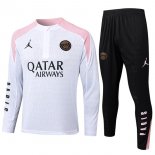 Felpa Allenamento PSG 2024/2025 Bianco Rosa