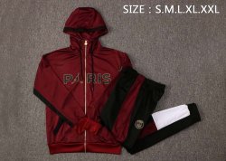 Felpa Cappuccio Paris Saint Germain 2022 Rosso Nero