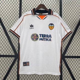 Thailandia Maglia Valencia Primera Retro 1999-2000 Thailandia Maglia Valencia Primera Retro 1999-2000