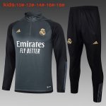 Bambino Felpa Real Madrid 2024 Grigio 2 Bambino Felpa Real Madrid 2024 Grigio 2