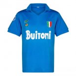 Thailandia Maglia Napoli Prima Retro 1987 1988 Blu