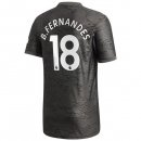 Maglia Manchester United NO.18 B. Fernandes Seconda 2020/2021 Nero