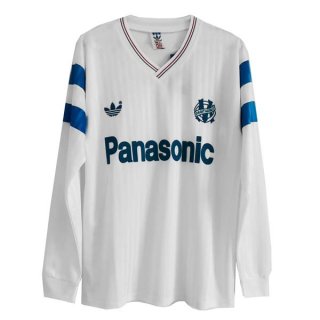 Thailandia Maglia Marseille Prima ML Retro 1990 Bianco Thailandia Maglia Marseille Prima ML Retro 1990 Bianco