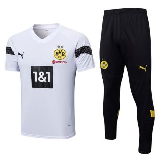 Maglia Borussia Dortmund Set Completo 2023/2024 Bianco Nero