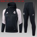 Bambino Felpa Cappuccio Real Madrid 2025/2026 Nero Rosa