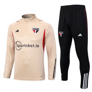 Felpa Allenamento Sao Paulo 2023/2024 Giallo Felpa Allenamento Sao Paulo 2023/2024 Giallo