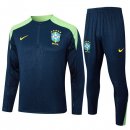 Felpa Allenamento Brasile 2024/2025 Blu Verde