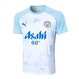 Maglia Formazione Manchester City 2024/2025 Blu Bianco