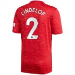 Maglia Manchester United NO.2 Lindelof Prima 2020/2021 Rosso