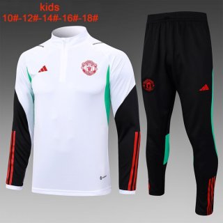 Bambino Felpa Manchester United 2024 Bianco Bambino Felpa Manchester United 2024 Bianco