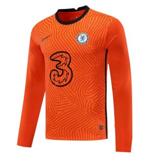 Maglia Chelsea Manga Larga Portiere 2020/2021 Arancione Maglia Chelsea Manga Larga Portiere 2020/2021 Arancione