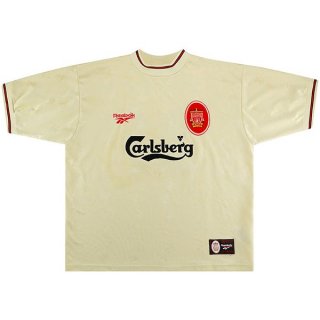 Thailandia Maglia Liverpool Seconda Retro 1996 1997 Bianco Thailandia Maglia Liverpool Seconda Retro 1996 1997 Bianco