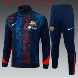 Bambino Giacca Barcellona 2025/2026 Blu Rosso