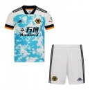 Maglia Wolves Seconda Bambino 2020/2021 Bianco