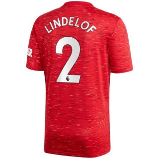 Maglia Manchester United NO.2 Lindelof Prima 2020/2021 Rosso Maglia Manchester United NO.2 Lindelof Prima 2020/2021 Rosso