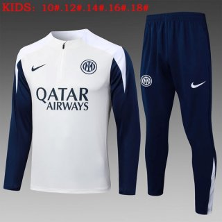 Bambino Felpa Allenamento Inter Milan 2025/2026 Bianco 5 Bambino Felpa Allenamento Inter Milan 2025/2026 Bianco 5
