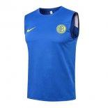 Maglia Inter Milan Senza Maniche 2022 Blu