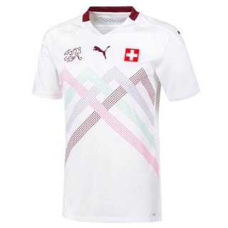 Thailandia Maglia Svizzera Seconda 2020 Bianco Thailandia Maglia Svizzera Seconda 2020 Bianco