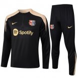Felpa Allenamento Barcellona 2024/2025 Nero Giallo
