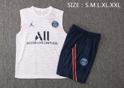 Maglia Paris Saint Germain Senza Maniche 2022 Bianco Nero