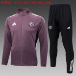 Bambino Giacca Manchester United 2025/2026 Porpora 5