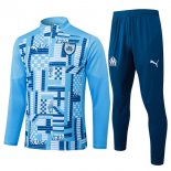 Felpa Allenamento Marseille 2025/2026 Blu