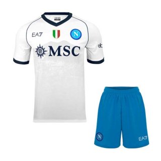 Maglia Napoli Seconda Bambino 2023/2024 Bianco