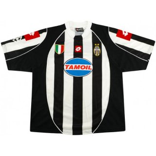 Thailandia Maglia Juventus Prima Retro 2002 2003 Nero Bianco