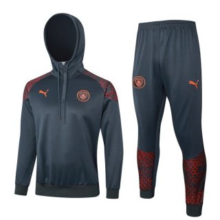 Felpa Cappuccio Manchester City 2024 Grigio Felpa Cappuccio Manchester City 2024 Grigio