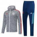 Giacca a vento Ajax Set Completo 2021/2022 Bianco Blu