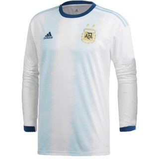 Thailandia Maglia Argentina Prima ML 2019 Bianco Blu Thailandia Maglia Argentina Prima ML 2019 Bianco Blu