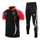 Polo Ajax Set Completo 2022/2023 Nero Rosso