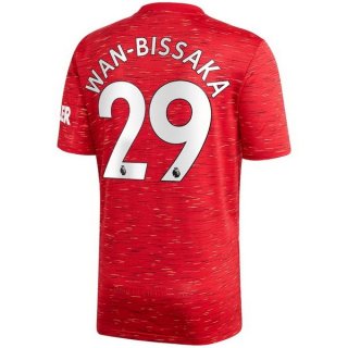 Maglia Manchester United NO.29 Wan Bissaka Prima 2020/2021 Rosso Maglia Manchester United NO.29 Wan Bissaka Prima 2020/2021 Rosso