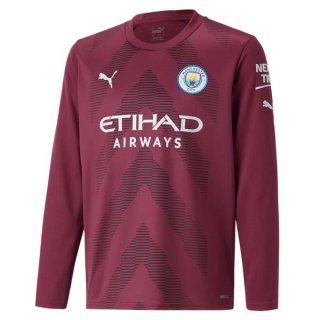 Thailandia Maglia Manchester City Portiere ML 2022/2023 Rosso