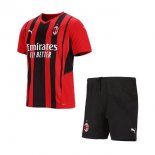 Maglia AC Milan Prima Bambino 2021/2022 Rosso