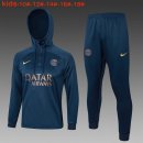 Bambino Felpa Cappuccio PSG 2024 Blu 2