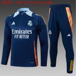 Bambino Felpa Allenamento Real Madrid 2025/2026 Blu 8
