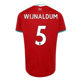 Maglia Liverpool NO.5 Wijnaldum Prima 2020/2021 Rosso Maglia Liverpool NO.5 Wijnaldum Prima 2020/2021 Rosso