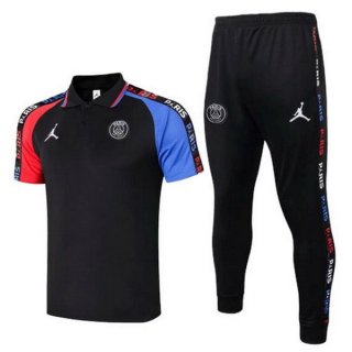 Polo PSG Set Completo 2020/2021 Nero Blu