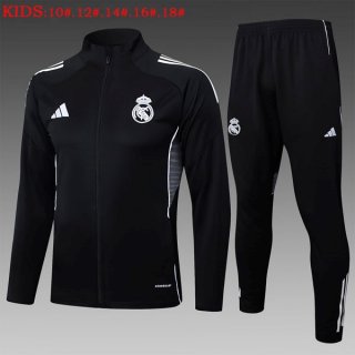 Bambino Giacca Real Madrid 2025/2026 Nero 5 Bambino Giacca Real Madrid 2025/2026 Nero 5