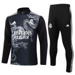 Felpa Allenamento Real Madrid 2024/2025 Nero Grigio Felpa Allenamento Real Madrid 2024/2025 Nero Grigio
