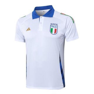 Polo Italia 2024/2025 Bianco Blu 2 Polo Italia 2024/2025 Bianco Blu 2