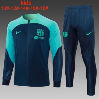 Bambino Giacca Barcellona 2024 Blu 2 Bambino Giacca Barcellona 2024 Blu 2