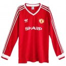 Thailandia Maglia Manchester United Prima ML Retro 1986 Rosso