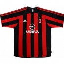 Thailandia Maglia AC Milan Prima Retro 2003 2004 Rosso