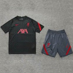 Maglia Formazione Liverpool Set Completo 2020/2021 Nero Grigio