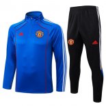 Felpa Allenamento Manchester United 2025/2026 Blu 5