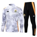 Giacca Real Madrid 2024/2025 Bianco Grigio 2 Giacca Real Madrid 2024/2025 Bianco Grigio 2
